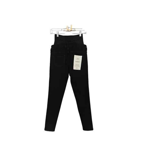 Blanqi Black Postpartum Support Skinny Jeans NWOT Size 2 - Picture 8 of 15